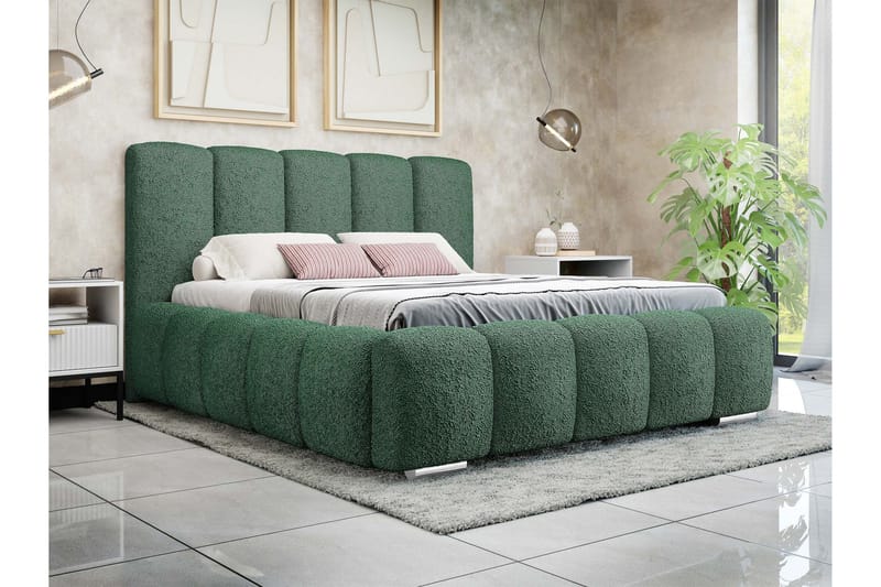 Gioia Förvaringssäng 180x200 cm - Grön - Products - Möbler - Säng - Säng med förvaring