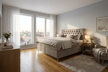 Hilton Lyx Komplett Sängpaket 160x200 cm Kontinentalsäng med knappad sänggavel i chenille - Brun - Products - Möbler - Säng - Kontinentalsäng