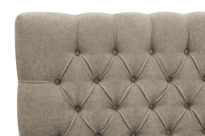 Hilton Lyx Komplett Sängpaket 180x200 cm Kontinentalsäng med knappad sänggavel i chenille - Brun - Products - Möbler - Säng - Kontinentalsäng