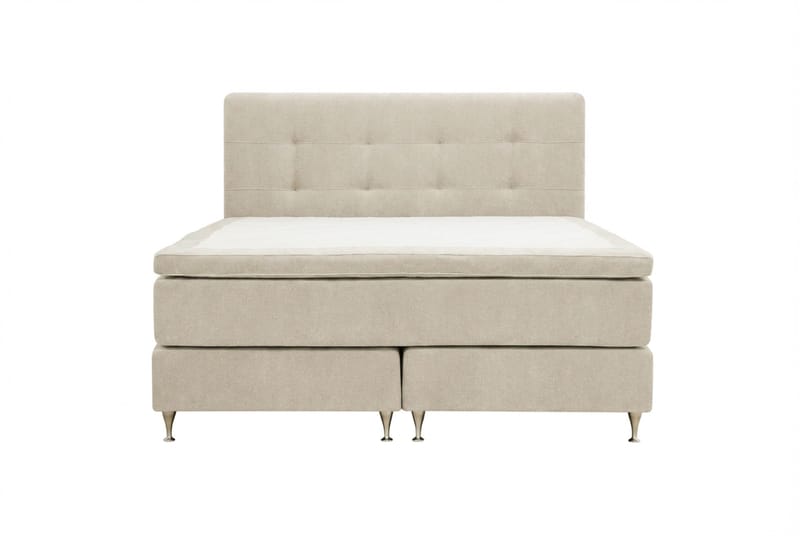 Hilton Premium Komplett Sängpaket 160x200 cm Kontinentalsäng med Sänggavel - Beige Tyg - Products - Möbler - Säng - Kontinentalsäng