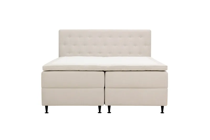 Hilton Plus Komplett Sängpaket med Förvaring 180x200 cm, Ljusbeige