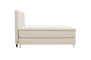 Hilton Premium Komplett Sängpaket 180x200 cm Kontinentalsäng med Sänggavel - Ljusbeige Tyg - Products - Möbler - Säng - Kontinentalsäng