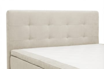 Hilton Premium Komplett Sängpaket 160x200 cm Kontinentalsäng med Sänggavel - Beige Tyg - Products - Möbler - Säng - Kontinentalsäng