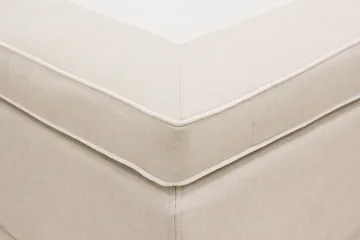 HVILA Lyx Komplett Sängpaket 160x200 cm Kontinentalsäng med knappad sänggavel - Ljusbeige - Products - Möbler - Säng - Kontinentalsäng
