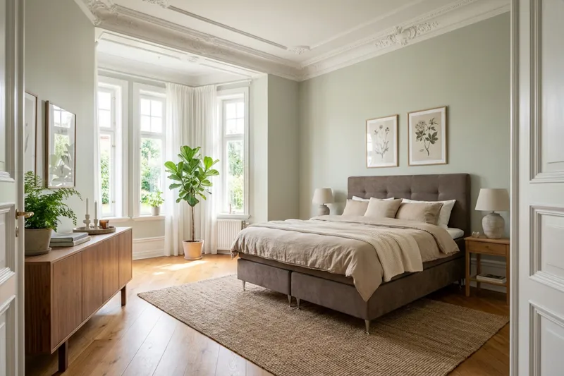 HVILA Premium Komplett Sängpaket 160x200 cm Kontinentalsäng med Sänggavel - Brun Tyg - Products - Möbler - Säng - Kontinentalsäng