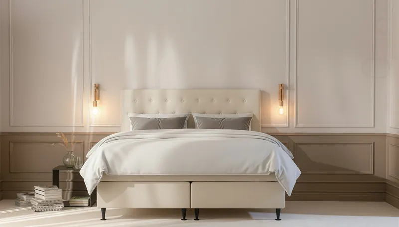 HVILA Plus Komplett Sängpaket 180x200 cm - Ljusbeige - Products - Möbler - Säng - Komplett sängpaket