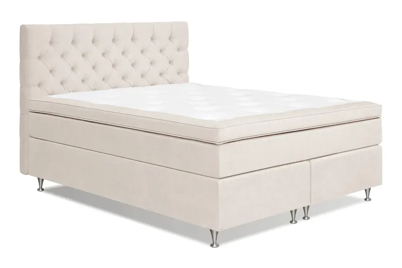 Joluma Kontinentalsäng Fast 180x200 cm - (+Fler val) 180x200 cm Ljusbeige - Products - Möbler - Säng - Komplett sängpaket
