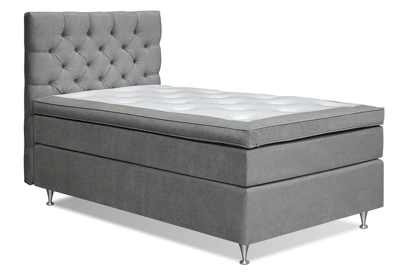 Joluma Kontinentalsäng Medium 105x200 cm - (+Fler val) 105x200 cm Grå - Products - Möbler - Säng - Kontinentalsäng