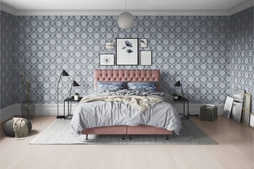 Joluma Kontinentalsäng Medium 105x200 cm - (+Fler val) 105x200 cm Mörkrosa - Products - Möbler - Säng - Kontinentalsäng