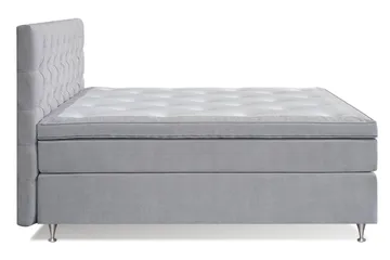 Joluma Sängpaket Fast/Medium 160x200 cm - (+Fler val) 160x200 cm Ljusgrå - Products - Möbler - Säng - Kontinentalsäng