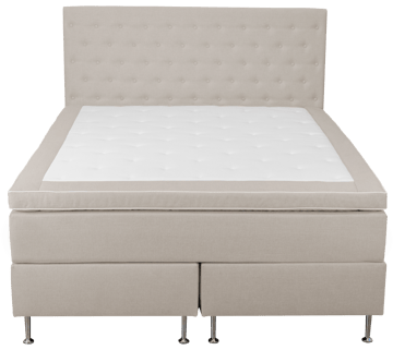 Kontinentalsäng 180x200 cm beige pocketfjädning 5 zoner - Beige zeugma v149 - Products - Möbler - Säng - Kontinentalsäng