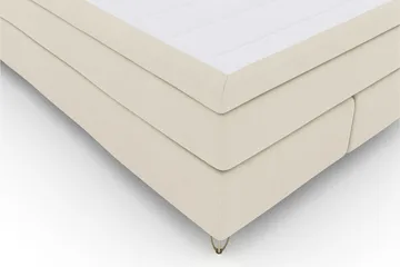 Select No 6 Komplett Sängpaket 160x200 Medium Memory/Pocket - Beige/Metall V-form - Products - Möbler - Säng - Kontinentalsäng