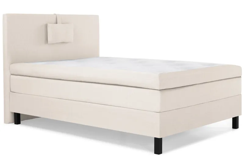 Lucky Komplett Sängpaket 120x200 Latex Slät Sänggavel  Na - Nackkudde Liten Beige - Products - Möbler - Säng - Enkelsäng