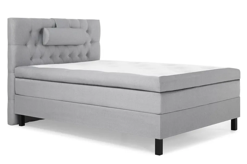 Lucky Komplett Sängpaket 120x200 Memory Diamant Sänggavel - Nackkudde Stor Mellangrå - Products - Möbler - Säng - Enkelsäng