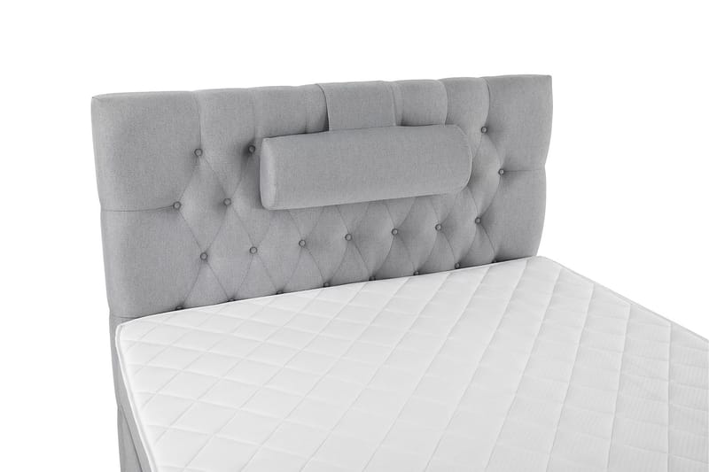 Lucky Komplett Sängpaket 120x200 Skum Diamant Sänggavel - Nackkudde Stor Mellangrå - Products - Möbler - Säng - Enkelsäng