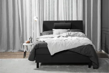 Lucky Komplett Sängpaket 120x200 Skum Slät - Nackkudde Liten Svart/Grå - Products - Möbler - Säng - Enkelsäng