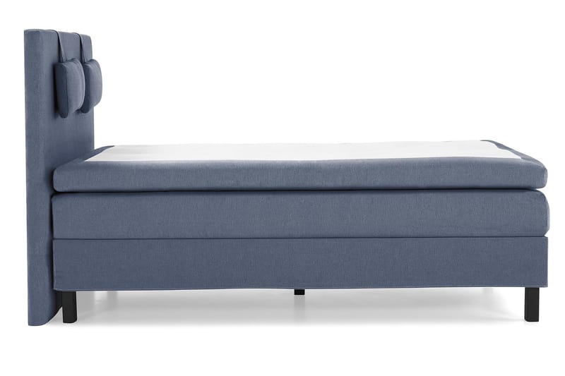 Lucky Komplett Sängpaket 140x200 Memory Slät Sänggavel  N - Nackkudde Liten Mörkblå - Products - Möbler - Säng - Kontinentalsäng