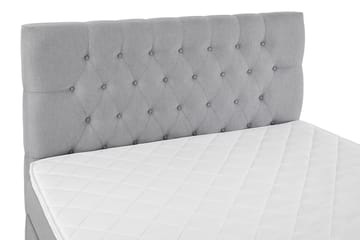 Lucky Komplett Sängpaket 140x200 Skum Diamant Sänggavel - Mellangrå - Products - Möbler - Säng - Kontinentalsäng