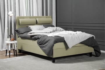 Lucky Komplett Sängpaket 140x200 Skum Slät Sänggavel - Grön - Products - Möbler - Säng - Kontinentalsäng