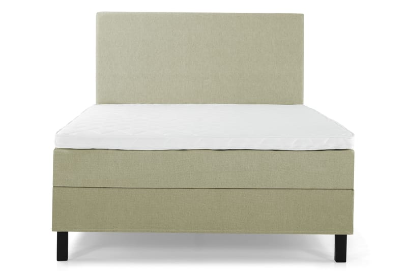 Lucky Komplett Sängpaket 140x200 Skum Slät Sänggavel, Grön