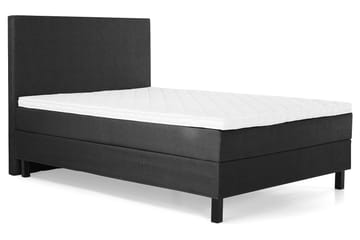 Lucky Komplett Sängpaket 140x200 Skum Slät Sänggavel - Svart/Grå - Products - Möbler - Säng - Kontinentalsäng