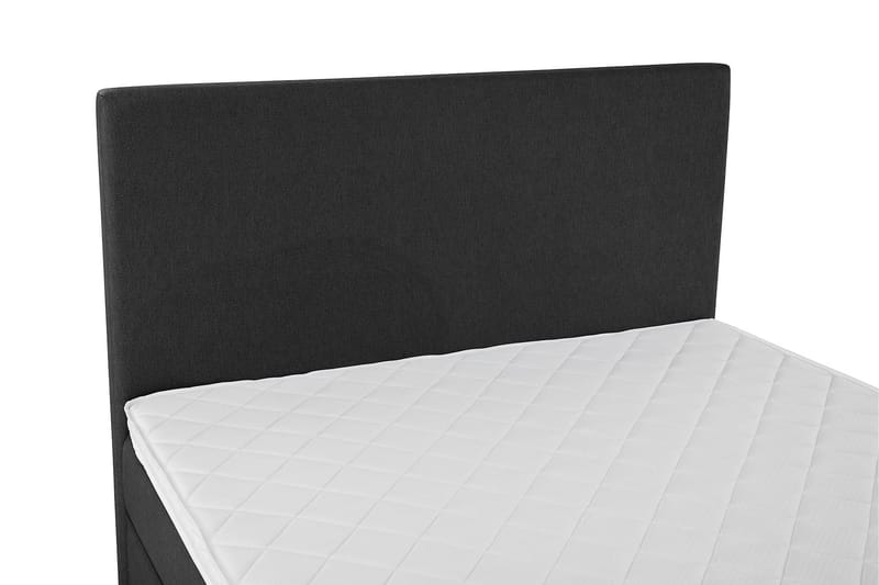 Lucky Komplett Sängpaket 140x200 Skum Slät Sänggavel - Svart/Grå - Products - Möbler - Säng - Kontinentalsäng