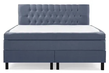 Lucky Komplett Sängpaket 160x200 Latex Diamant Sänggavel - Mörkblå - Products - Möbler - Säng - Kontinentalsäng