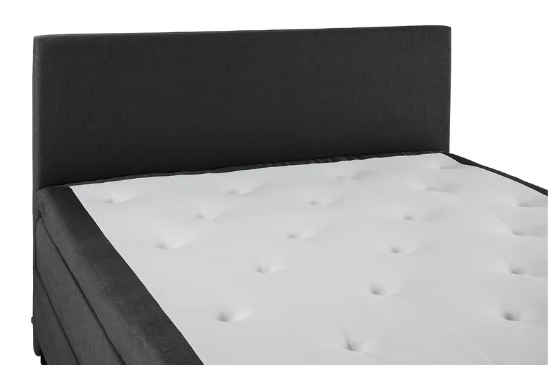 Lucky Komplett Sängpaket 160x200 Latex Slät - Svart/Grå - Products - Möbler - Säng - Kontinentalsäng