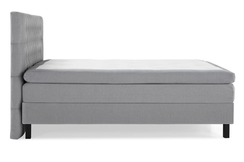 Lucky Komplett Sängpaket 160x200 Polyeter Diamant Sänggavel - Grå - Products - Möbler - Säng - Kontinentalsäng