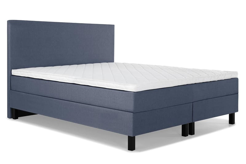 Lucky Komplett Sängpaket 180x200 Skum Slät Sänggavel - Mörkblå - Products - Möbler - Säng - Kontinentalsäng