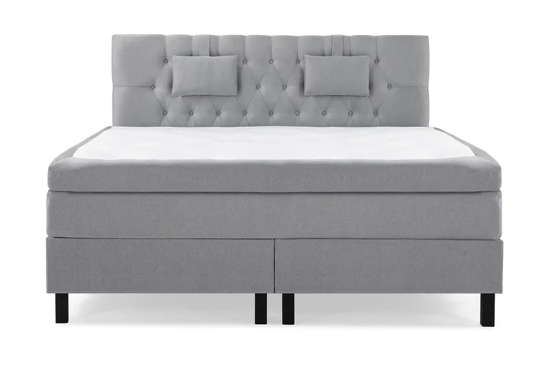 Lucky Komplett Sängpaket 180x200 Polyeter Diamant, Nackkudde Liten Mellangrå