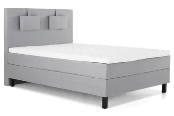 Lucky Kontinentalsäng 140x200Skum - Mellangrå - Products - Möbler - Säng - Kontinentalsäng