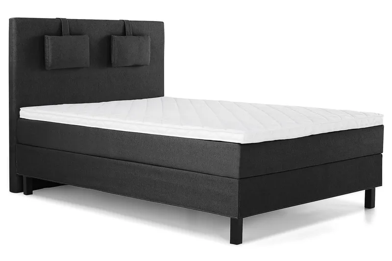 Lucky Kontinentalsäng 140x200Skum - Svart/Grå - Products - Möbler - Säng - Kontinentalsäng