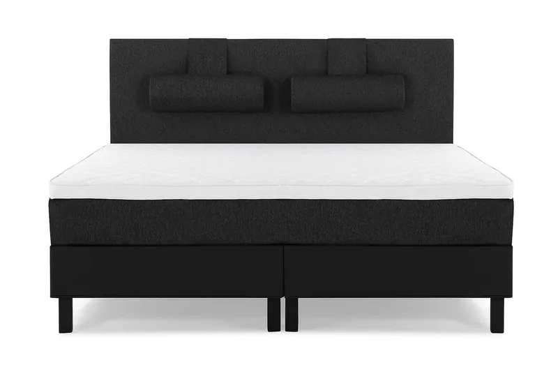 Lucky Kontinentalsäng 180x200Skum, Svart/Grå/PU