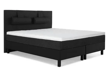 Lucky Kontinentalsäng 180x200Skum - Svart/Grå/PU - Products - Möbler - Säng - Kontinentalsäng