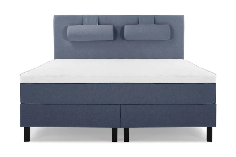 Lucky Sängpaket 150x200 SkumSlät Sänggavel Nackkudde, Nackkudde Stor Mörkblå