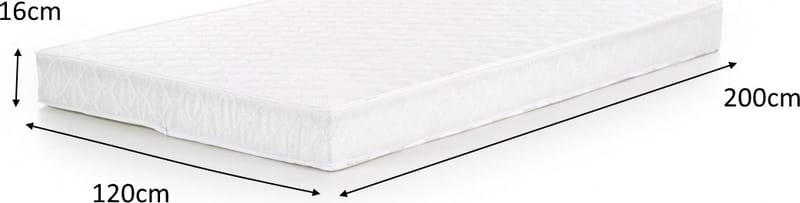 Karlshamn madrass 120 x 200 cm - Vit - Products - Möbler - Säng - Madrass - Bäddmadrass