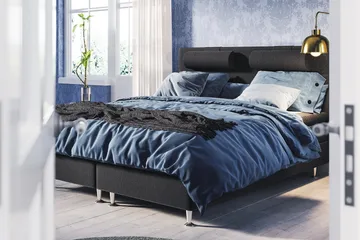 Meja Kontinentalsäng 140x200 - Svart - Products - Möbler - Säng - Kontinentalsäng