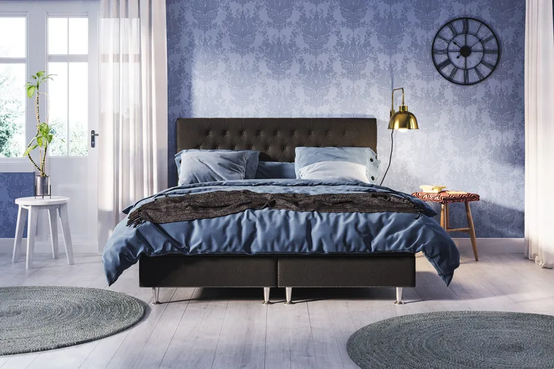 Meja Sängpaket 160x200 - Svart - Products - Möbler - Säng - Kontinentalsäng