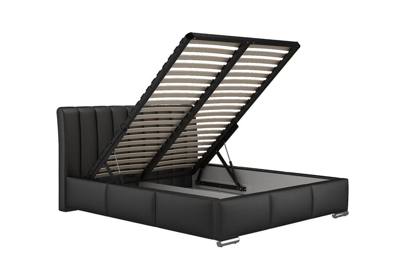 Milano Sängram med Förvaring160x200 - Grå - Products - Möbler - Säng - Sängram & sängstomme