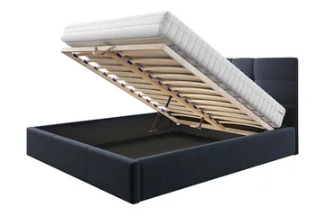 Nieres Förvaringssäng 180x200cm - Svart - Products - Möbler - Säng - Säng med förvaring