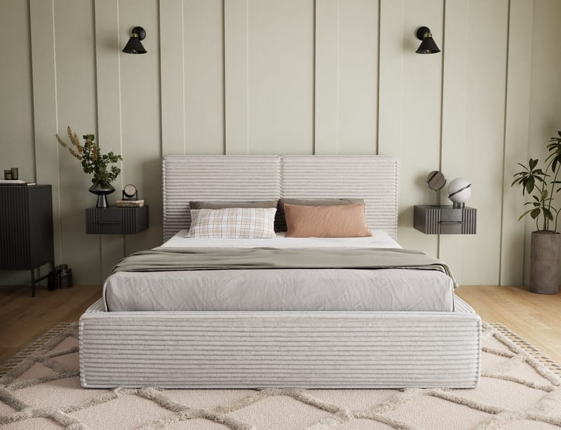 Pesillo Sängram med förvaring 140x200 cm - svart - Products - Möbler - Säng - Säng med förvaring