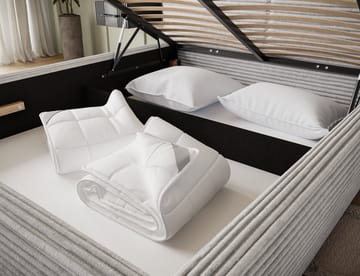Pesillo Sängram med förvaring 140x200 cm - svart - Products - Möbler - Säng - Säng med förvaring