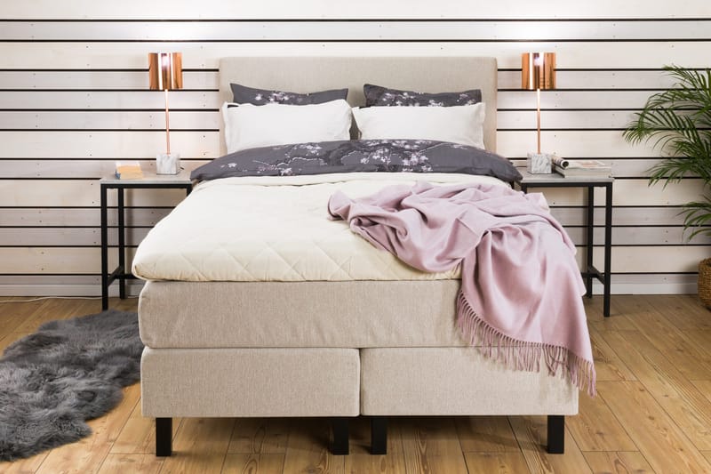Princess Sängpaket 140x200cm - Beige - Products - Möbler - Säng - Kontinentalsäng