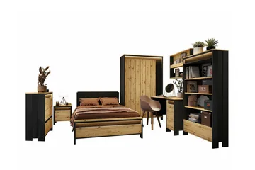 Rathmore Möbelset För Sovrum - Svart - Products - Möbler - Säng - Möbelset för sovrum