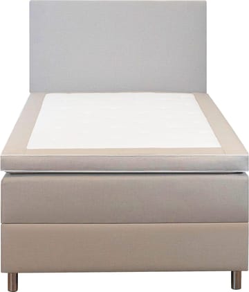 Säng 120x200 cm beige med förvaring 5 zoner pocket - Sänggavel ingår - beige - Products - Möbler - Säng - Säng med förvaring