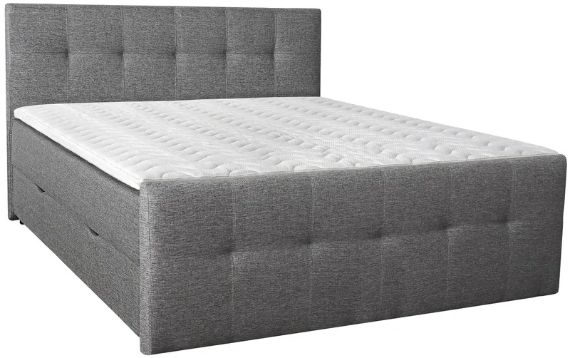 Säng med förvaring 180x200 cm - Grå, Grå (Rocco 281)