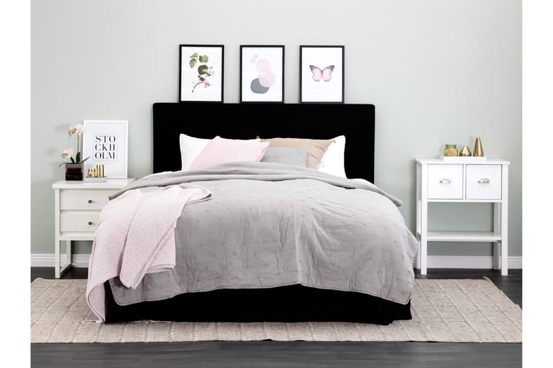 Ava Sänggavel 180 cm - Svart - Products - Möbler - Säng - Sängtillbehör & sänggavel - Sänggavel