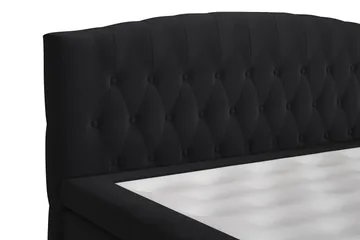 Belda Sänggavel 160 cm Svängd - Svart - Products - Möbler - Säng - Sängtillbehör & sänggavel - Sänggavel