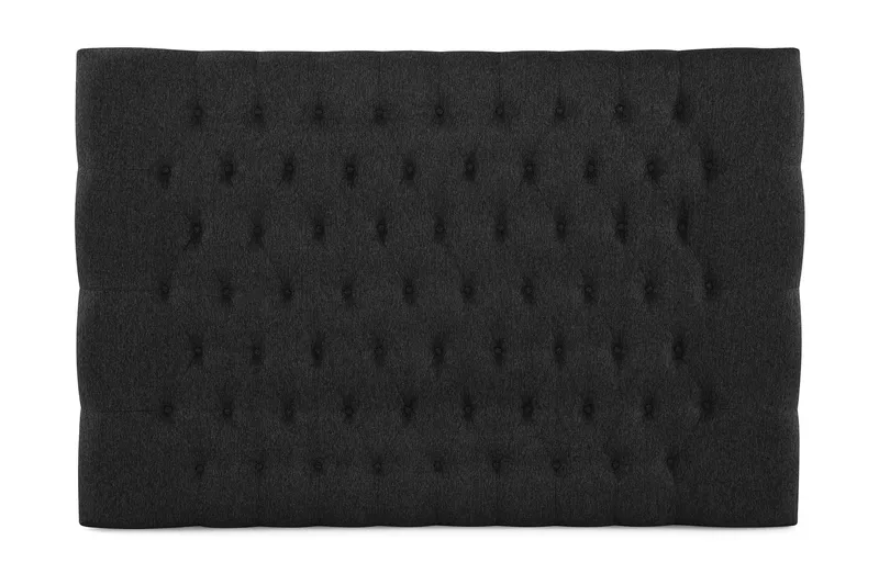 Lucky Diamant Sänggavel 180 cm, Svart/Grå